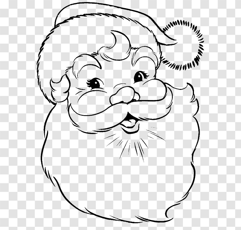 Santa Claus Coloring Book Mrs. Colouring Pages Christmas - Cartoon Transparent PNG