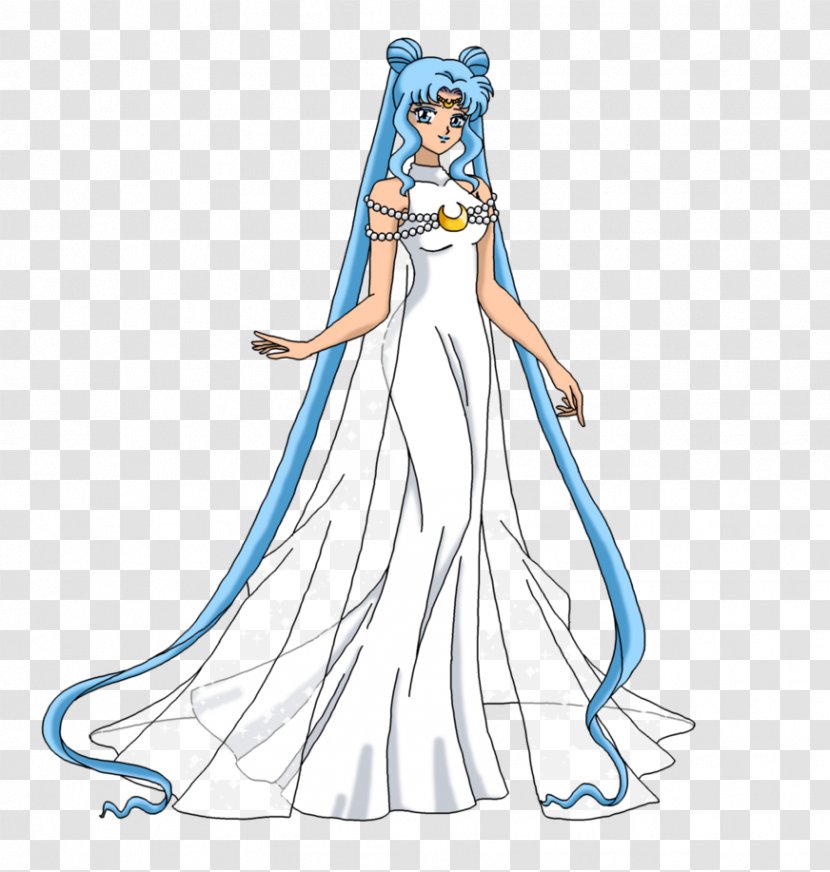 Sailor Moon Neptune Queen Serenity Chibiusa Female - Silhouette Transparent PNG
