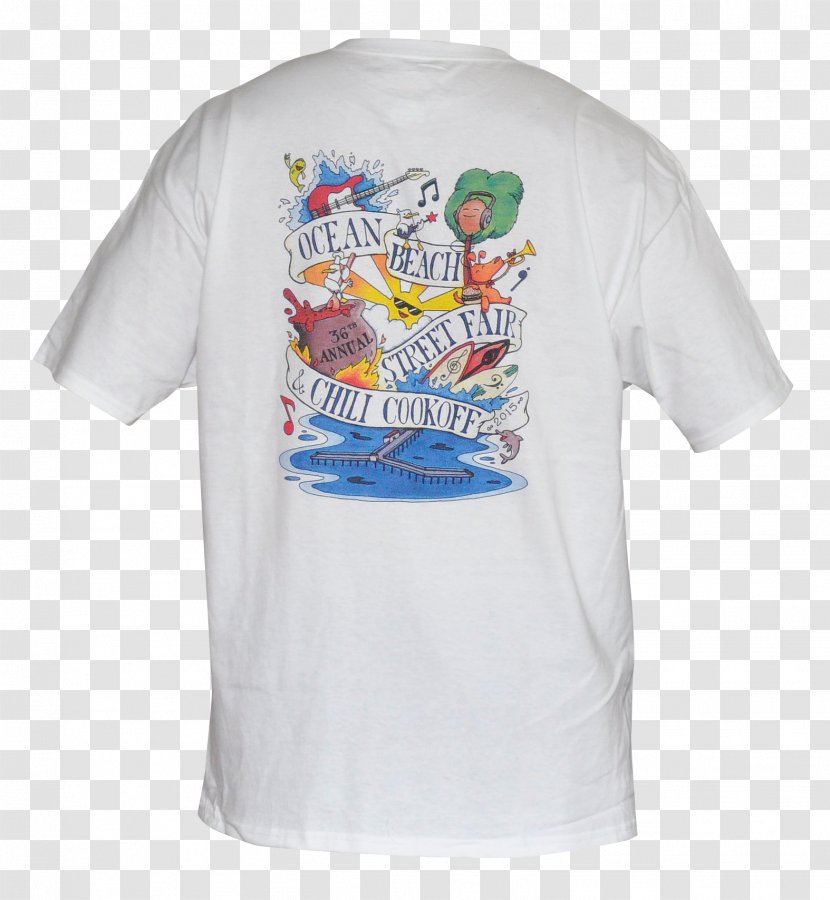 T-shirt Sleeve Font - White - Shirt Back Transparent PNG