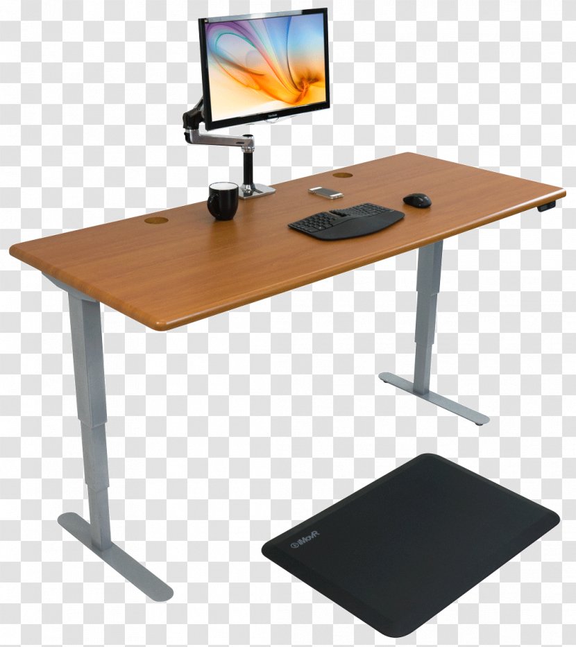 Table Cartoon - Computer Monitor - Office Supplies Laptop Transparent PNG