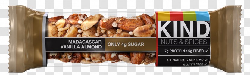 Kind Nut Almond Vanilla Spice - Dried Fruit - Nuts Package Transparent PNG