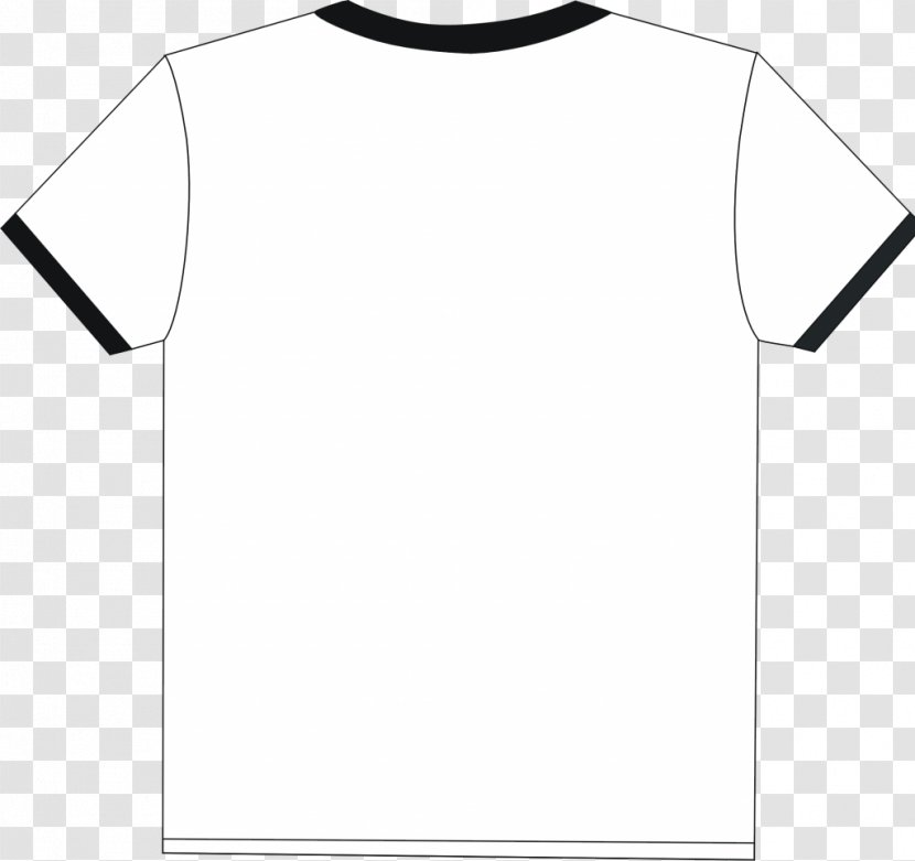 Long-sleeved T-shirt Shoulder White - Area - Blank Outline Transparent PNG
