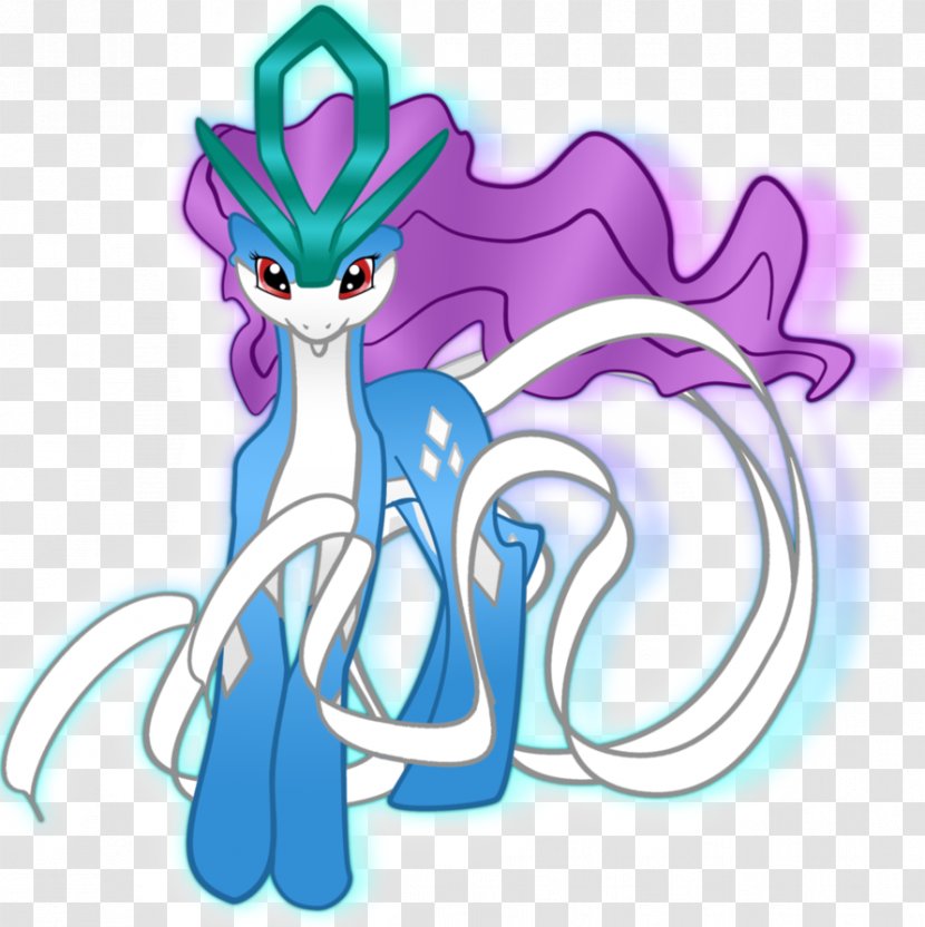 Pony Pikachu Rarity Suicune Fan Art - Flower Transparent PNG