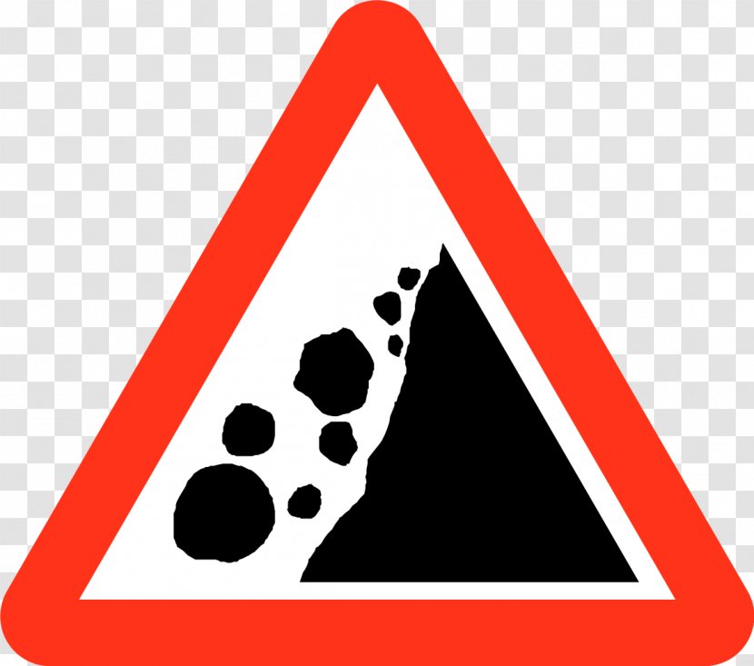 Men At Work Clip Art - Triangle - Falling Rocks Transparent PNG