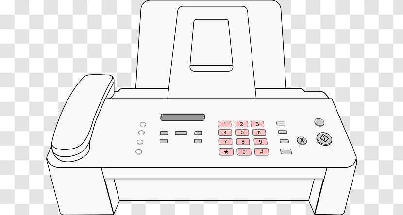 Fax Machine Clip Art - Technology - Laser Printing Transparent PNG