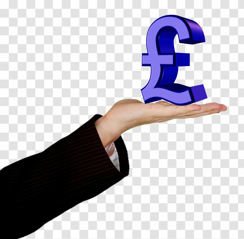 Money Business Loan Funding - Product Design - Hand Holding Pound Symbol Transparent PNG