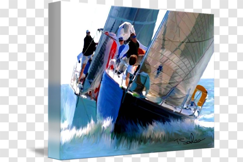 Sailing Gallery Wrap Canvas Water - Sailboat - Boat Race Transparent PNG