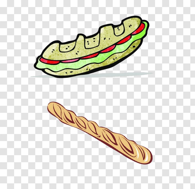 Baguette Stock Photography Illustration Royalty-free Vector Graphics - Cartoon - Baquette Ornament Transparent PNG