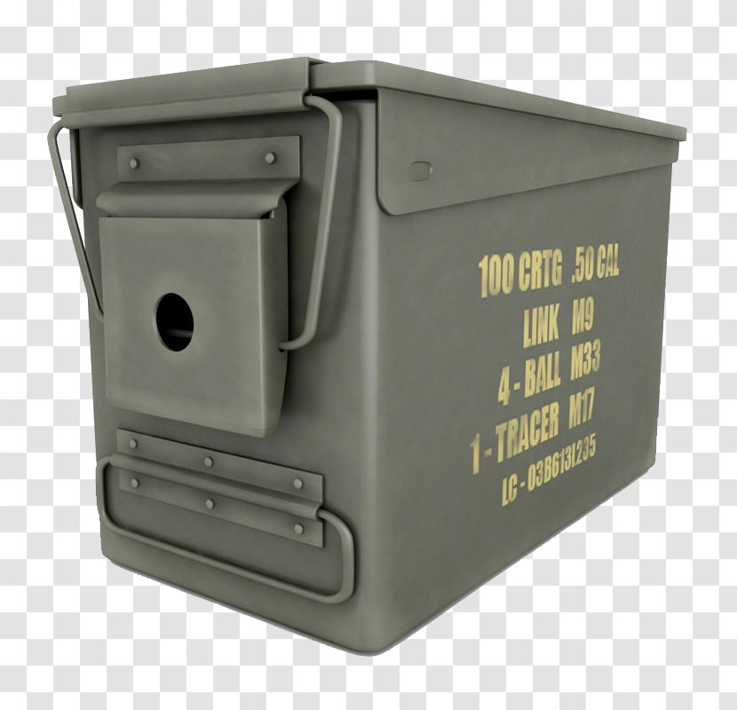 TurboSquid 3D Modeling Grey - Watercolor - Gray Long Strip Ammunition Box Transparent PNG