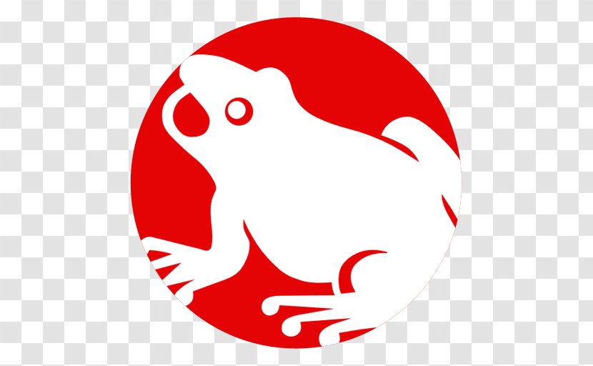 Tree Frog Silhouette Clip Art - Red - Subject Transparent PNG