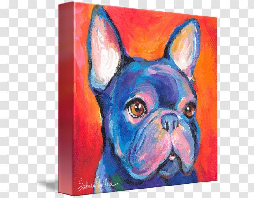French Bulldog Boston Terrier Painting Dog Breed - Paint Transparent PNG