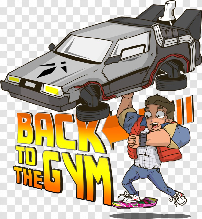 Police Cartoon - Delorean Time Machine - Play Family Car Transparent PNG