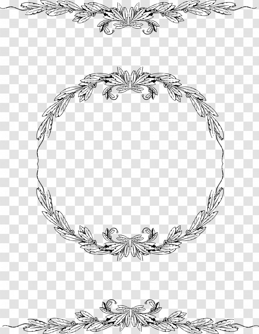 Vintage Clothing Picture Frames Clip Art - Body Jewelry - Circular Border Transparent PNG