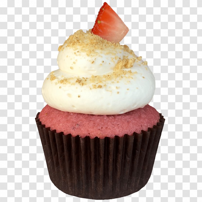Mini Cupcakes Confectionery Frosting & Icing Cream - Strawberry Transparent PNG