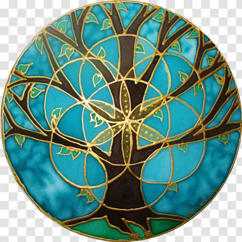 Sacred Geometry Tree Of Life Overlapping Circles Grid Transparent PNG