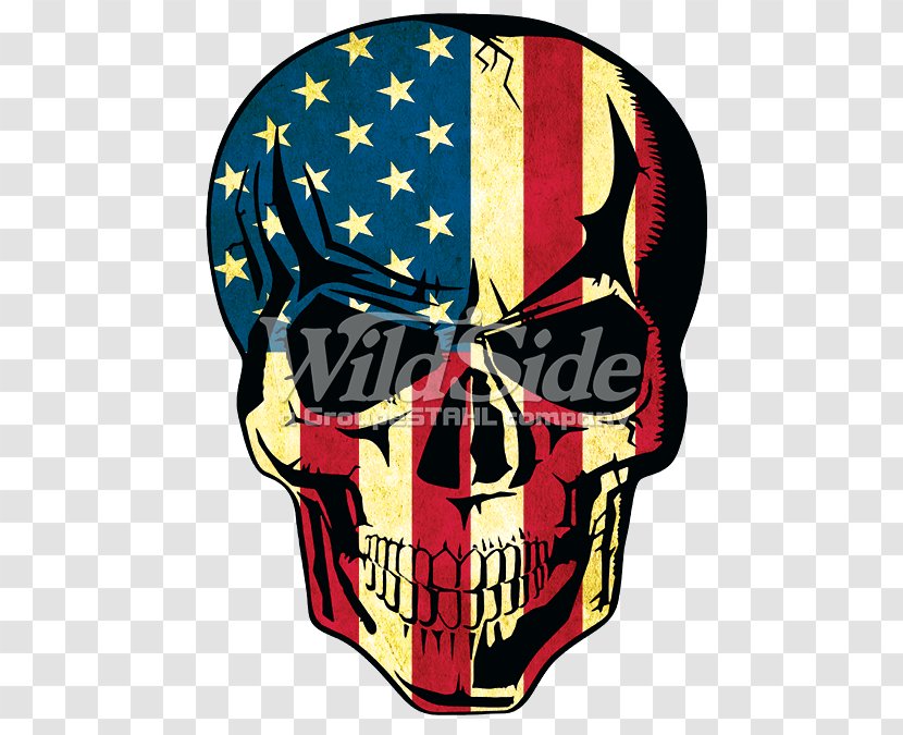T-shirt Flag Of The United States Skull Jolly Roger Transparent PNG