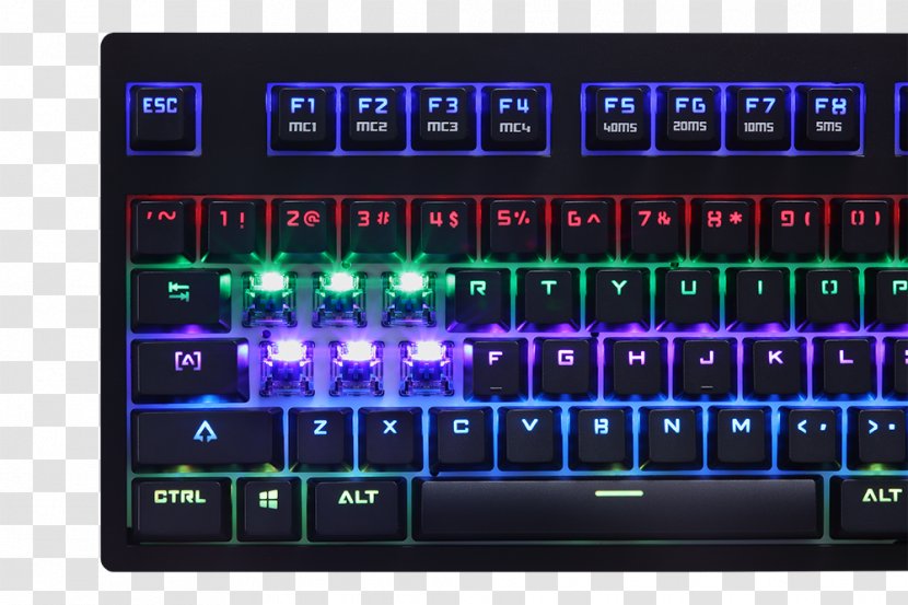 Computer Keyboard Tesoro Excalibur G7NL Backlit Mechanical Gaming W Switch Spectrum TESORO Optical - Key - Electronics Transparent PNG