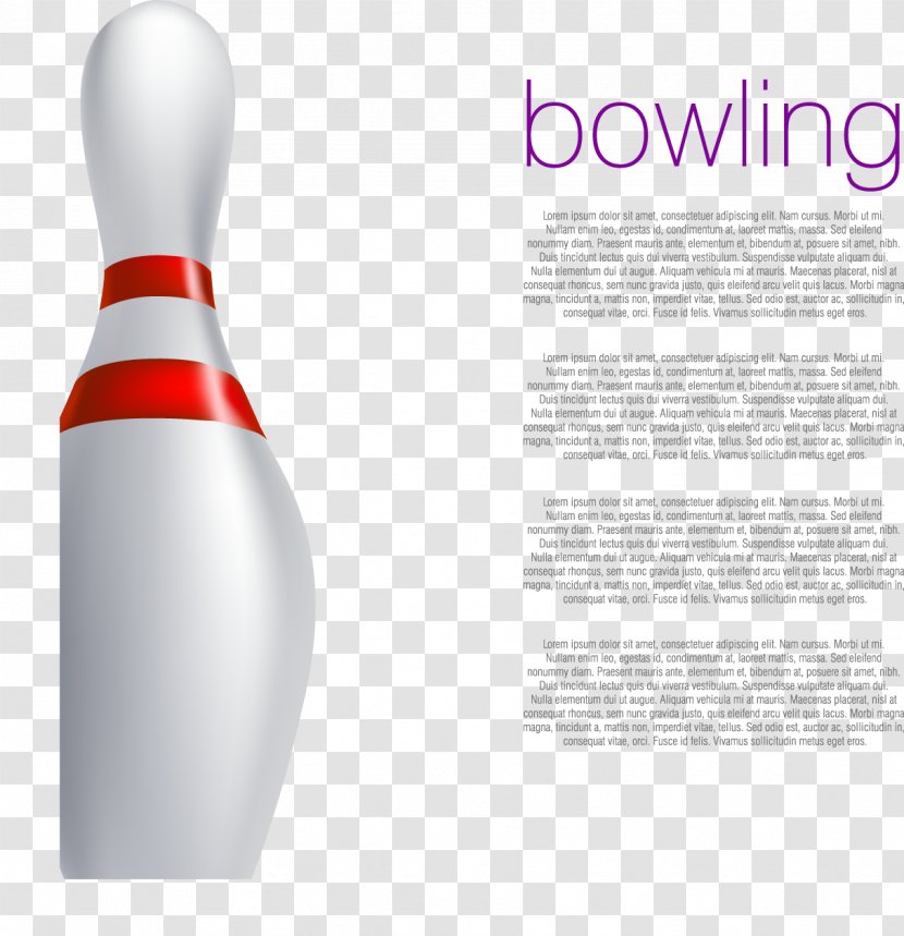 Bowling Pin Ten-pin - Tenpin - Decorative White Transparent PNG