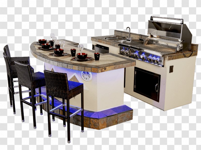 Barbecue Table Paradise Grills Direct | Outdoor Kitchens, Bars, Grills, Fire Pits In Naples Sarasota Grilling - Systems Transparent PNG