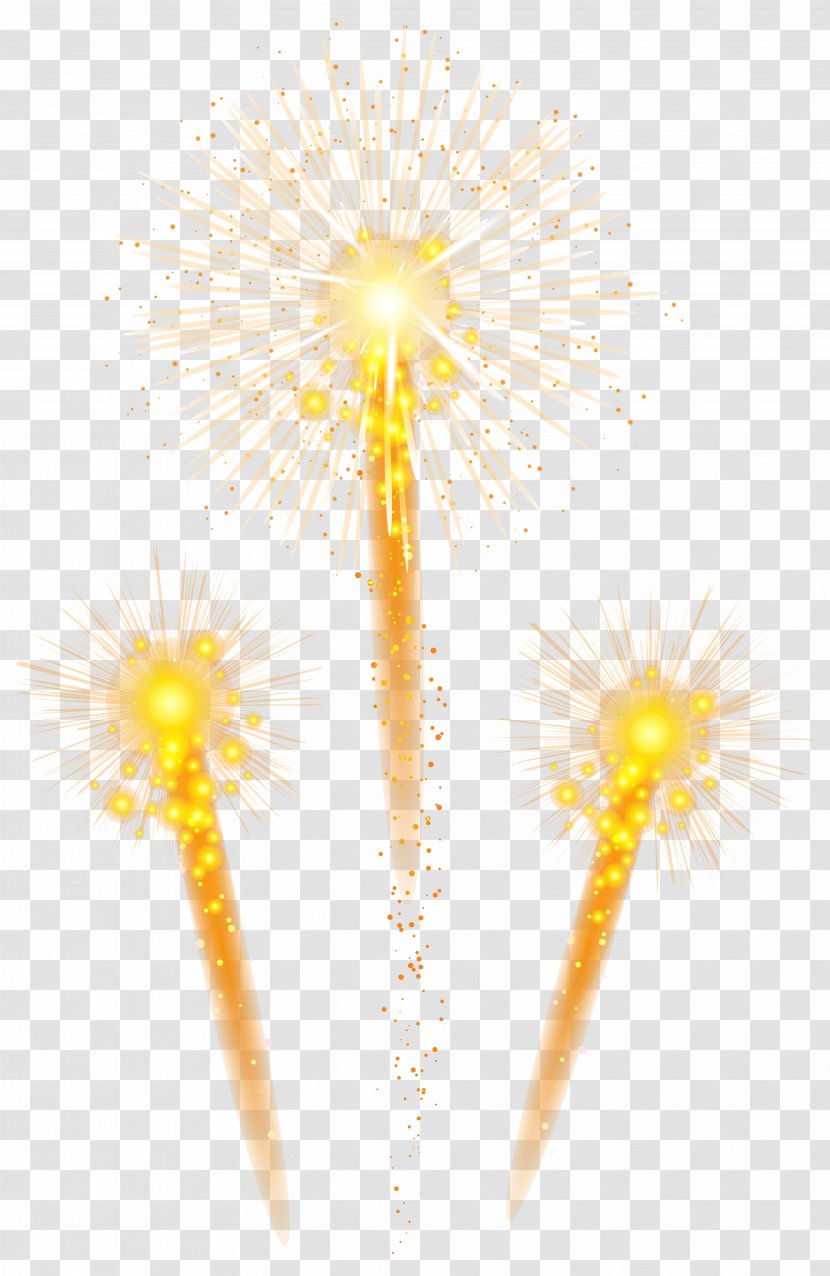 Petal Yellow - Flowering Plant - Fireworks Clip Art Image Transparent PNG