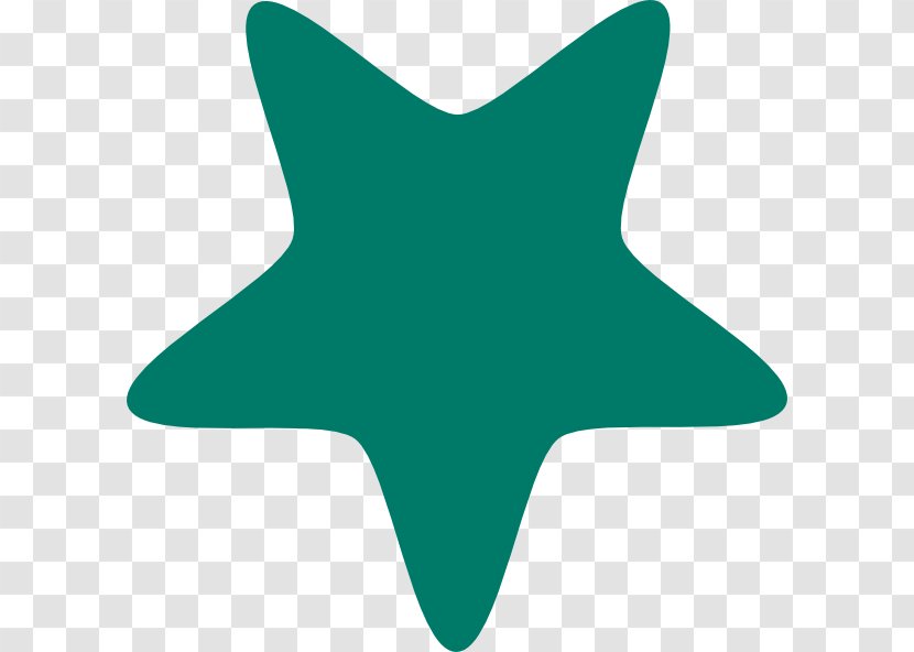 Star Teal Clip Art - Green - Cliparts Transparent PNG