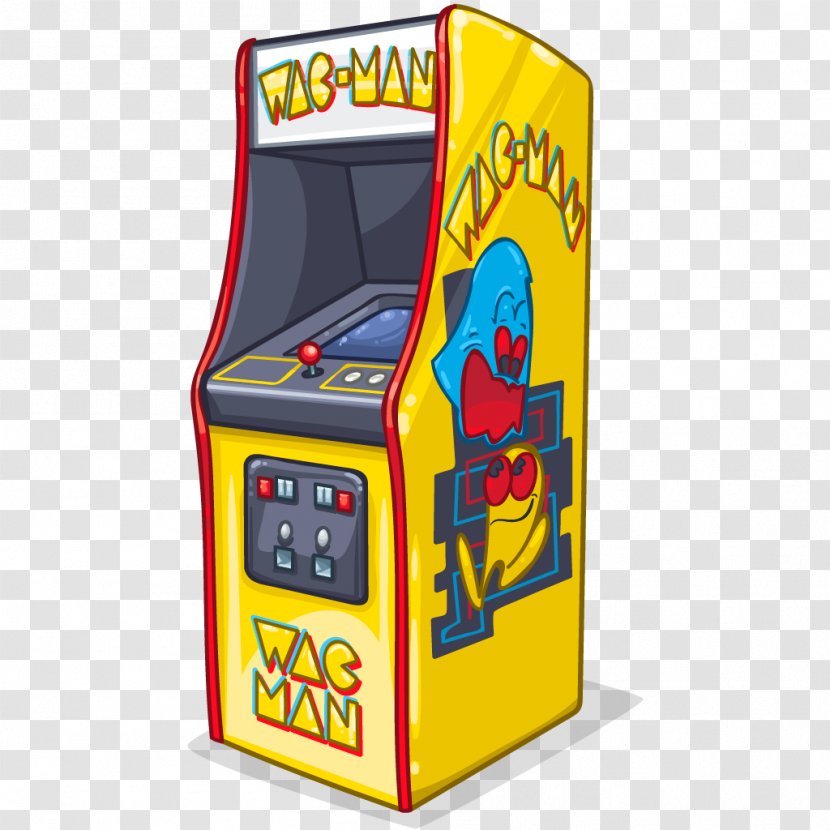 Pac-Man BurgerTime Arcade Game Cabinet Video - Technology - 80s Transparent PNG