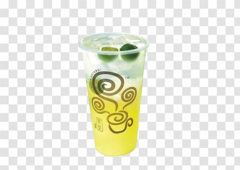 Green Tea Gong Cha Franchising Cup - Lid - Lemon Tribute Transparent PNG