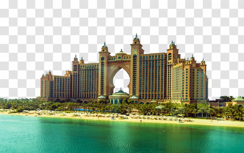 Atlantis, The Palm Burj Al Arab Hydropolis Jumeirah Hotel - Water Park - Dubai Scenery Transparent PNG