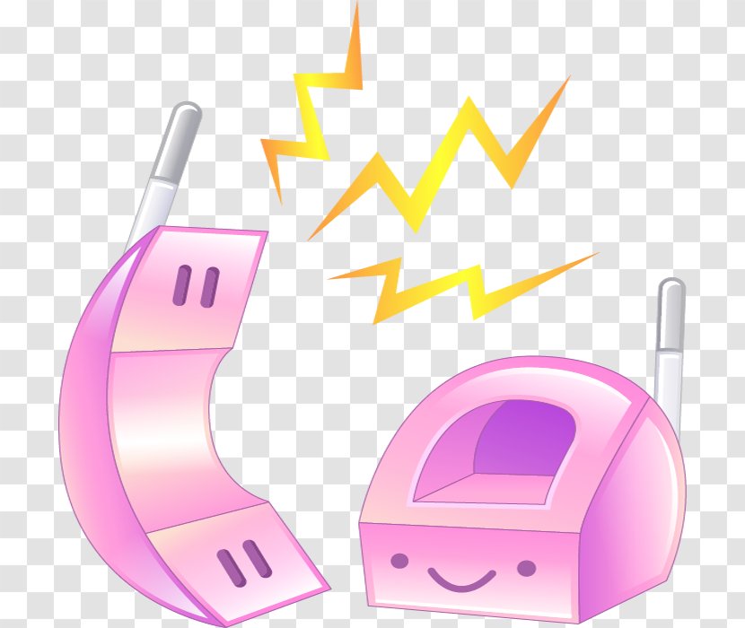 Drawing Icon - Vector Pink Phone Transparent PNG