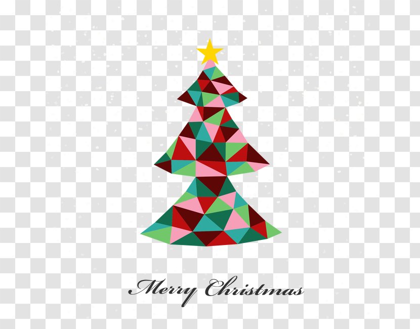 Christmas Tree - Stock Photography - Geometric Transparent PNG