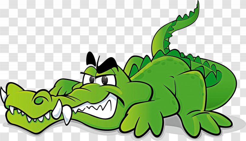 Alligator Cartoon - Tail Nile Crocodile Transparent PNG