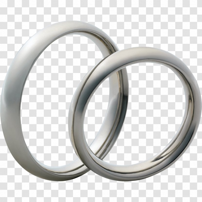 Wedding Ring Platinum Brilliant Jewellery - Silver - Rings Transparent PNG