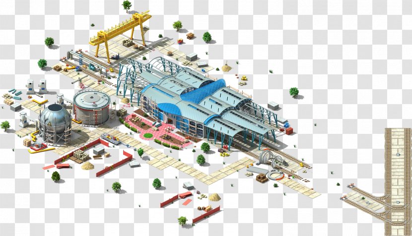 Train Station Rail Transport Cargo Hub - Construction Transparent PNG
