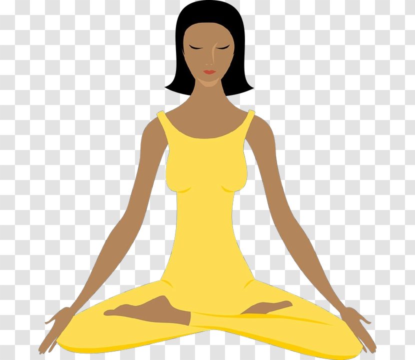 Yellow Meditation Physical Fitness Yoga Clip Art - Balance - Neck Transparent PNG