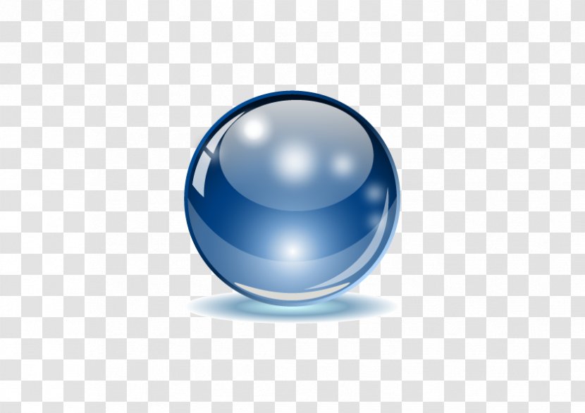 Sphere Euclidean Vector Glass - Cdr - Blue Balls Transparent PNG