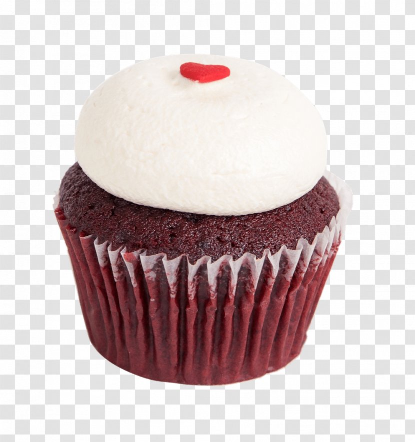 Cupcake Frosting & Icing Muffin Chocolate - Baking Cup - Red Velvet Transparent PNG