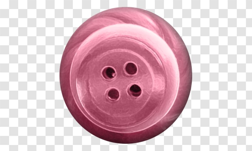 Push-button - Pink - Hand-painted Buttons Transparent PNG