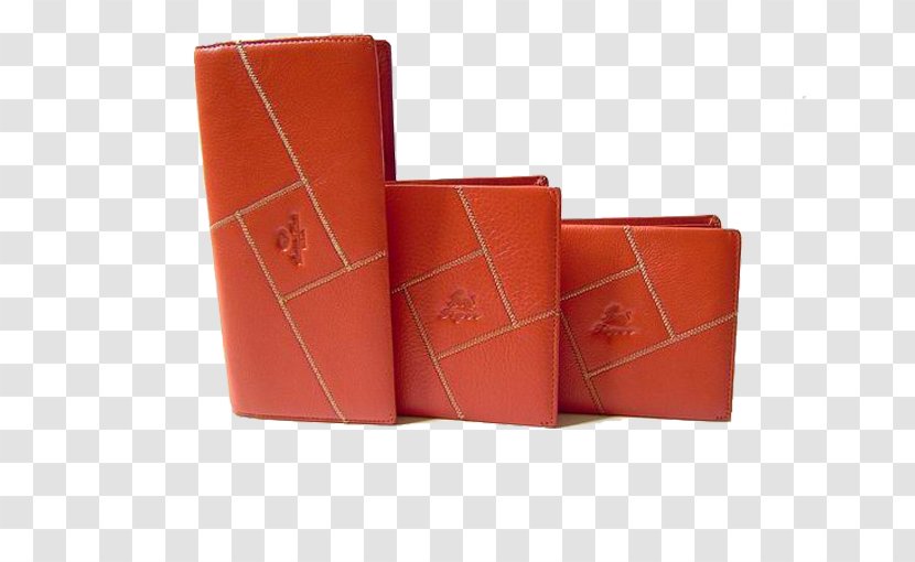 Wallet Red Orange - Color - Dark Three Dimensions Transparent PNG