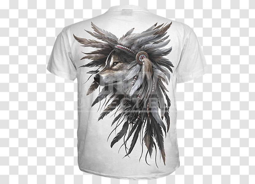 Long-sleeved T-shirt Hoodie Clothing - T Shirt - Wolf Spirit Transparent PNG