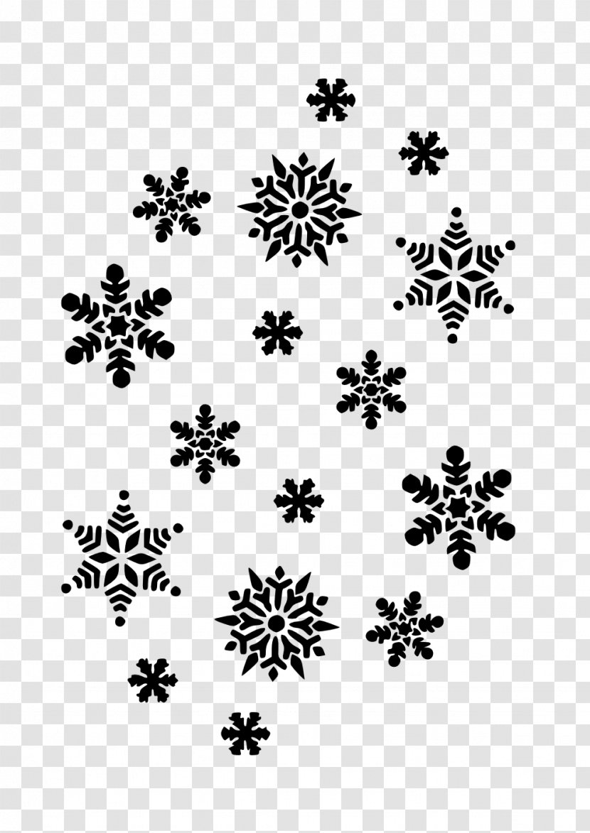 Snowflake YouTube Clip Art - Petal - Monochrome Transparent PNG
