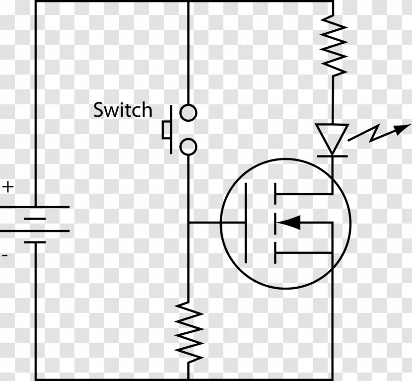 MOSFET Field-effect Transistor Circuit Diagram Electronic - Wiring - High Voltage Transparent PNG