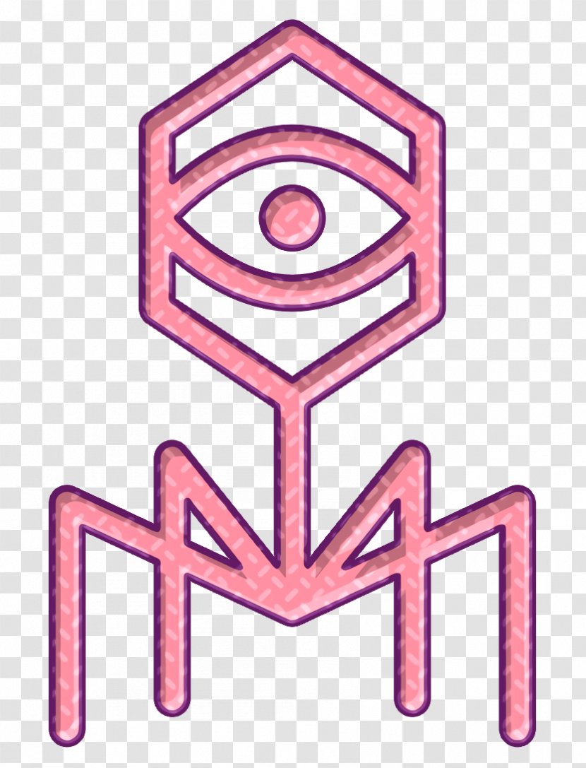 Abstract Icon Eye Geometric - Virus - Symbol Logo Transparent PNG