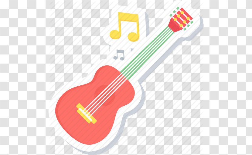 Ukulele Cartoon Guitar - Flower Transparent PNG