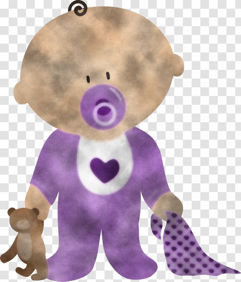 Teddy Bear - Purple - Dog Toy Baby Toys Transparent PNG