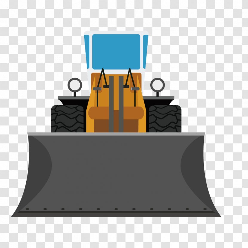 Bulldozer Engineering Icon - Product Design - Black Construction Machinery Transparent PNG
