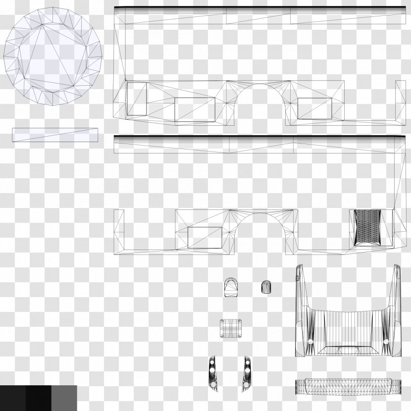 Architecture Drawing Furniture - Rectangle - Design Transparent PNG