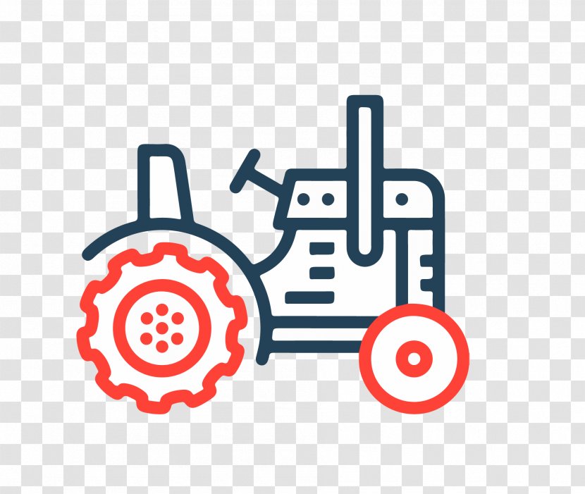 Agriculture Tractor Farm Icon - Brand - Snow Cart Line Draft Material Transparent PNG