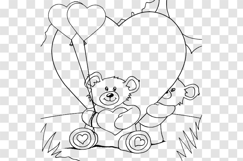 Colouring Pages Coloring Book Valentine's Day Drawing Image - Frame - Valentines Transparent PNG
