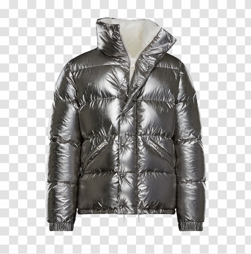 Moncler Jacket Down Feather Harbour City Silver - Brand Transparent PNG