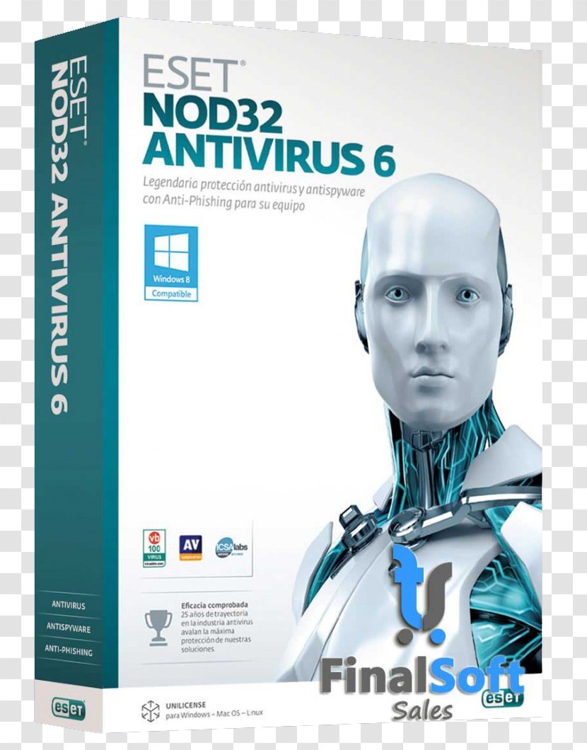 ESET NOD32 Internet Security Antivirus Software Computer - Antiphishing - Gard Transparent PNG